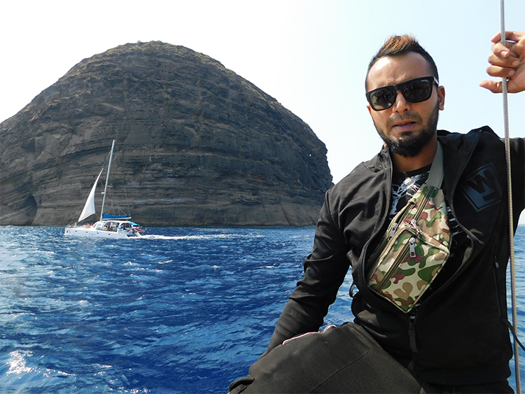 Guy-on-boat-Gabriel-Island